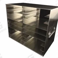 Upright Freezer Rack: 14 3/8 in Overall Lg, 8 3/8 in Overall Wd, Stainless Steel, Handles (MPN 0440299). Key specifications — Includes: Handles; Material: Stainless Steel; Product Type: Upright Freezer Rack; Brand: COLE-PARMER.