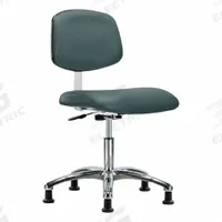 Cleanroom Chair: Vinyl, Armless, Ht Range 18 1/2 in to 23 3/4 in, 18 1/2 in Seat Wd, 17 in Seat Dp (MPN BR-CLR-VDHCH-CR-RG-8546). Key specifications — Foot Support: No; Base Material: Aluminum; Brand: APPROVED VENDOR; Product Type: Cleanroom Chair; Cleanroom Class: ISO 4; ESD-Safe: Not ESD Safe.