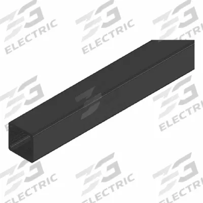FAZTEK No Track Tube System: 1 in x 1 in, 145 in Lg, Aluminum - Square Profile