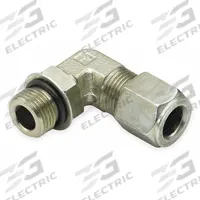 PARKER Compression Fitting Elbow: 1/2 in OD x 1/2 in Pipe Size, 1-1/16-12 Thread Size, Steel (MPN 8-12 C5BU-S). Key specifications — Brand: PARKER; Series: Ferulok.