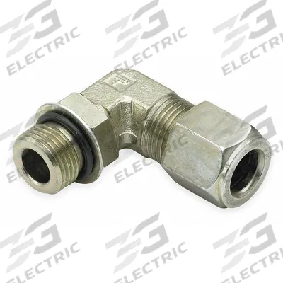 PARKER Compression Fitting Elbow: 1/2 in OD x 1/2 in Pipe Size, 1-1/16-12 Thread Size - Flareless Bite-Type Steel Compression Fittings