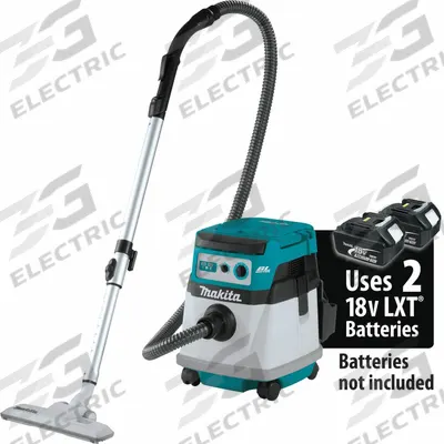 MAKITA Shop Vacuum: 4 gal Tank Size, Plastic, 1 1/4 in Vacuum Hose Dia, 5 1/2 in Hose Lg - Makita Shop Vacuums