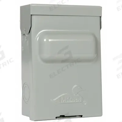MIDWEST Air Conditioning Disconnect Switch: Non-Fusible, 60 A, Single Phase, 240V AC - Non-Fusible Disconnect Switches