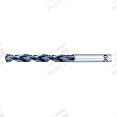 OSG Jobber Length Drill Bit: 3/4", 130° R-Thinning Point, V-Coated Cobalt - Coolant-Through Cobalt Jobber-Length Drill Bits