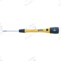 WIHA ESD-Safe Precision Torx Screwdriver: ESD Safe PicoFinish, Std Lg, Torx Tip, T5 Tip Size (MPN 27864). Key specifications — attr1205076: T5; attr1205081: WIHA.