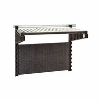 CAMBRO Task Station Kit: 30 1/4 in Ht, 18 in Dp, 36 in Lg, Black (MPN EWS36TASK110). Key specifications — Color: Black; Includes: Hanging Pegboard; Series: Elevation; Product Type: Task Station Kit.