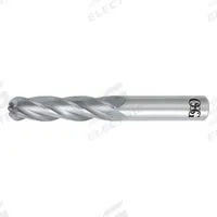 OSG Ball End Mill: Carbide, 4 Flute, 3/4" Mill Dia, 2-1/4" LOC, 5" OAL (MPN 464-7500-BN)