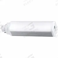 GE LAMPS Compact LED Bulb: Type B, 2-Pin (G24d), T14, LED, 2700K/3000K/3500K/4000K, 10.5 W Watt (MPN LED11BG24-H/8SC/120-347-4PK). Key specifications — Brand: GE LAMPS; Bulb Designation: LED11BG24-H/8SC/120-347-4PK; Dimmable: No; Color Temperature: 2700K.