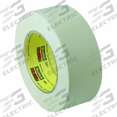 3M Masking Tape: 234, Tan, 2 13/16 in Roll Wd, 60 3/16 yd Overall Roll Lg - General Purpose Masking Tape