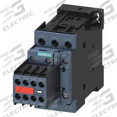 Siemens Power Contactor: 3 Poles, 24V DC, 38 A - Safety Contactors