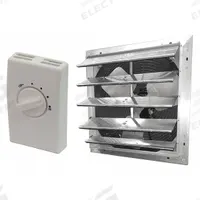 Attic Exhaust Fan: Gable Mount, Electric Motor, Max. 2,300 sq ft Attic, 1,785 cfm Max., Thermostat (MPN 347HY0). Key specifications — Includes: Guard; Includes Humidistat: No; Includes Shutter: Yes; Includes Thermostat: Yes; Mounting Location: Gable; Nameplate Voltage: 120V AC; High-Efficiency Motor: No; Brand: DAYTON.