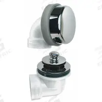 WATCO Shower Drain: Plastic, Chrome, 2 7/8 in Overall Dia, 16 in Overall Ht, Push and Pull, Glued (MPN 901-PP-PVC-CP). Key specifications — Color: Silver; Includes: Push Pull; Connection Type: Glued; Material: Plastic.