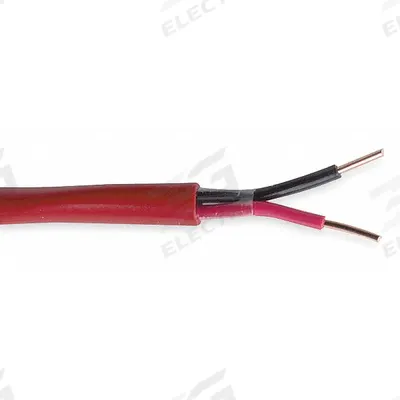 CAROL Fire Alarm Cable: 1,000 ft Cable Lg, Plenum, Plenum, PVC, PVC, Red, PVC - Unpaired Shielded Cables
