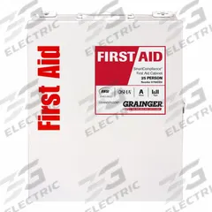 FIRST AID ONLY First Aid Kit and Housing: 94 Components, ANSI/ISEA Z308.1-2021, Type I/II, Class A (MPN 52007-021). Key specifications — ANSI Standard Met: ANSI/ISEA Z308.1-2021; Adhesive Bandages Included: (60) Bandages; Oral and Inhalant Medicinals Included: No Oral/Inhalant Medicinals; Topical Medicinals Included: (10) BZK Wipes; Wound Dressings Included: (10) Gauze Pads; Unitized: Unitized.
