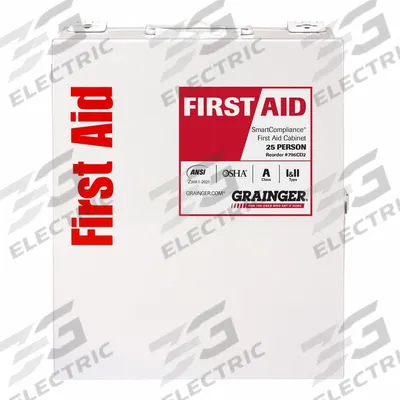 FIRST AID ONLY First Aid Kit and Housing: 94 Components, ANSI/ISEA Z308.1-2021, Type I/II - General Purpose ANSI First Aid Kits