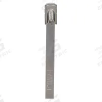 PANDUIT Cable Tie: 12 1/2 in Nominal Lg, 2 in Nominal Max. Bundle Dia., 0.18 in Wd, Silver, 100 PK (MPN MRT2S-C4). Key specifications — Brand: PANDUIT; Locking Style: Ball Lock; Color: Silver.