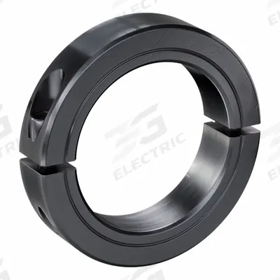 RULAND MANUFACTURING Shaft Collar: 2-Piece, Inch, Round, Clamp-On, 2 7/16 in Bore Dia - Steel Shaft Collars
