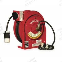 REELCRAFT Extension Cord Reel: Ratchet Lock, 45 ft Cord Lg, 12 AWG, SJEOOW, 5-20R Cord Lg, 5-20P (MPN L 4545 123 3ASB). Key specifications — Retractable Cord Ending NEMA Configuration: 5-20R; Feeder Cord Ending NEMA Configuration: 5-20P; Brand: REELCRAFT.