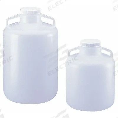 APPROVED VENDOR Carboy: 1 L Capacity - mL, Screw On Cap, White, 339.72 mm Overall Ht - Round Carboys