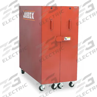 CRESCENT JOBOX Jobsite Cabinet: 30 in W x 62 1/4 in D x 63 1/2 in H, 58 cu ft, Padlock - Clamshell Jobsite Cabinets