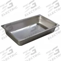 CARLISLE Steam Table Pan: Full Size, Rectangular, 24 ga Gauge, 14.4 qt Capacity, NSF Certified (MPN 607004). Key specifications — Brand: CARLISLE; Dishwasher Safe: Yes; NSF Certified: Yes; Product Type: Steam Table Pan; Manufacturer Part Number: 607004.