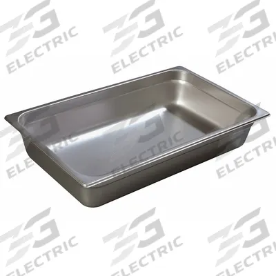 CARLISLE Steam Table Pan: Full Size, Rectangular, 24 ga Gauge, 14.4 qt Capacity - Steam Table Pans