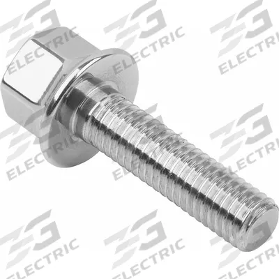 KIPP Hygienic USIT Hex Head Screw: Stainless Steel, Fully Threaded, M8, 25 mm Fastener Lg - Hygienic USIT Flanged Hex Head Screws
