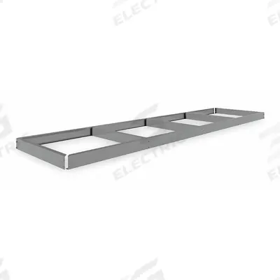 TENNSCO Shelf: 96 in x 24 in, 1,600 lb Load Capacity, Gray - Open Deck Shelf Kits for Boltless Shelving