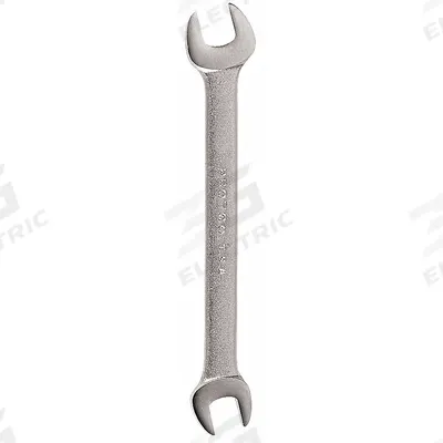 PROTO Open End Wrench: Alloy Steel, Satin, 8 mm_9 mm Head Size, 5 1/8 in Overall Lg - Metric, Double End, Open End Wrenches
