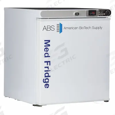 AMERICAN BIOTECH SUPPLY Lab Refrigerator: 1 cu ft, Undercounter, 2°C to 7°C - Pharmacy & Vaccine Refrigerators