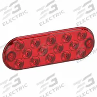 MAXXIMA Stop/Turn/Tail Light: LED, Stop Light, Red, Oval, 2 5/16 in Overall Ht, 6 1/2 in Overall Wd (MPN M63350R). Key specifications — Standards: DOT Compliant; Electrical Connection: Wire Leads; Brand: MAXXIMA; Installation Type: Permanent; Lens Color: Red; Mount Type: Grommet; Lighting Technology: LED; Light Type: Stop Light.