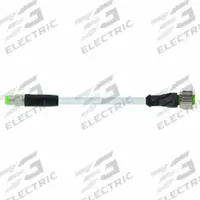 MURRELEKTRONIK Cordset: M8 Male Straight X M12 Female Right Angle, PVC, Gray, 0.6 m Cable Lg (MPN 7000-88261-2100060). Key specifications — Cable Jacket Color: Gray; IP Rating: IP65; Wire Size: 24 AWG; Brand: MURRELEKTRONIK.
