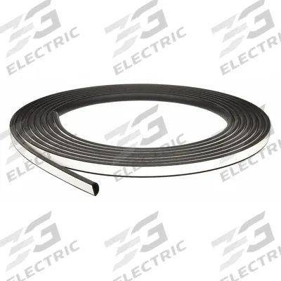 TRIM LOK Seal: D-Shaped, Self-Adhesive Mounting, Std, EPDM, 25 ft Overall Lg - D-Section Foam Rubber Seals