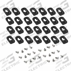 HAMMOND Replacement Wall Mounting: For Mounting Printed Circuit Boards, ABS Plastic (MPN 1557FOOTBK-24). Key specifications — Brand: HAMMOND; Accessory Type: Replacement Wall Mounting Bracket Kit; Application: For Mounting Printed Circuit Boards; Material: ABS Plastic.