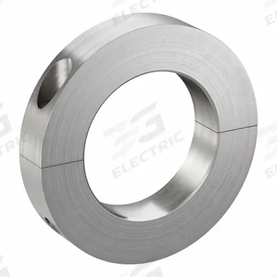 CLIMAX METAL PRODUCTS Shaft Collar: 2-Piece, Inch, Round, Clamp-On, 2 7/16 in Bore Dia - Stainless Steel Recessed-Screw Shaft Collars