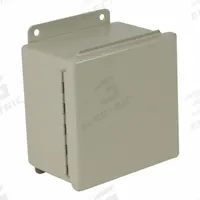 WIEGMANN Enclosure: Steel, 6 in x 4 in x 3 in, NEMA 12/13, Solid Cover, Hinged (MPN B060403CH). Key specifications — Brand: WIEGMANN; Closure Method: Clamps; Knockouts: Not Included.