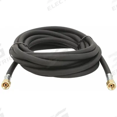 SIEVERT Gas Hose: 1/4 in Hose Inside Dia., Black, FLH x FLH, 30 ft Hose Lg - Liquid Propane Heating, Soldering, Brazing, & Gas-Cutting Hose Assemblies