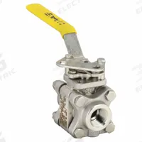 APOLLO Manual Two-Way Ball Valve: 1/2 in, Stainless Steel, Straight, FNPT x FNPT, Three-Piece (MPN 86B10324). Key specifications — Brand: APOLLO; Handle: Locking Lever.
