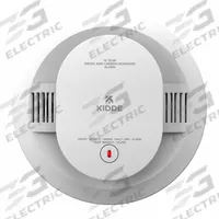 KIDDE Smoke/CO Alarm: Carbon Monoxide/Smoke, 10 Year Sealed Battery, Smoke/CO Detector (MPN 30CUD10-V). Key specifications — Sensor Type: Photoelectric; Features: Voice Alert; Volume Level: 85 dB @ 10 ft; Mount Type: Surface; Battery Size: CR2; Alert Type: Light; Battery Location: Back; Includes: Battery.