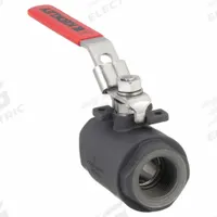 KECKLEY Manual Two-Way Ball Valve: 1 in, Carbon Steel, Straight, FNPT x FNPT, Full Port Ball Port (MPN BVS2THFCSRGSL-100). Key specifications — Brand: KECKLEY; Handle: Locking Lever.