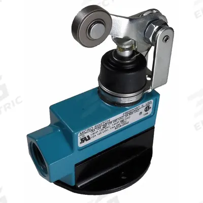 Honeywell Non Plug-In Limit Switch: Roller Arm Plunger, Metallic - Top-Mount Roller-Plunger Limit Switches with Lever Arms
