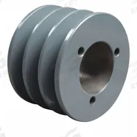 APPROVED VENDOR V-Belt Pulley: B34, 3 Groove, 3.75 in OD, Bushed Bore, SH, Quick Detachable (MPN 343B). Key specifications — Pulley Industry Number: B34; Pitch Diameter: 3.4 in (5L, B); For Belt Section (broad, with similar types): 5L, B, or BX.
