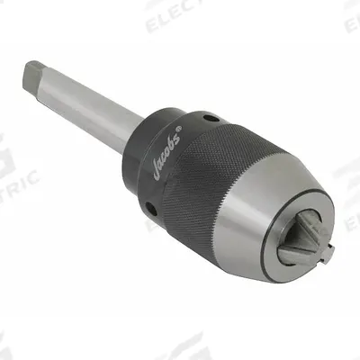 JACOBS Drill Chuck: MT2, 1/32 in to 33/64 in Capacity - High-Precision Keyless Drill Chucks with Integrated Arbor