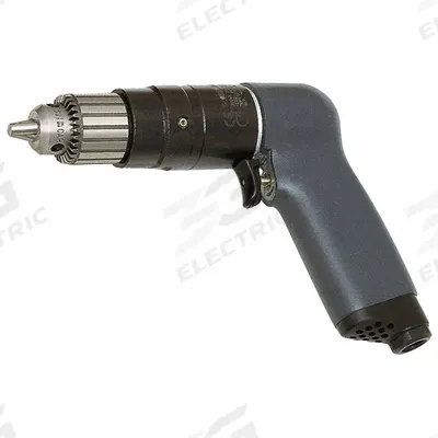 INGERSOLL RAND Air-Powered Drill: 3/8 in Chuck, Medium Duty, 1,500 RPM, 0.51 hp - Pistol-Grip Air-Powered Drills