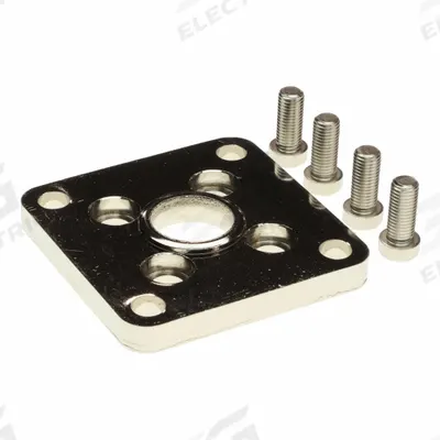 SMC Flange Bracket: Flange Mount Type, Fits 50 mm Bore Dia, Aluminum - Flange Plates