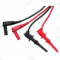 TRIPLETT Test Leads: CAT II 300V, Mini Hook Clip, Right Shrouded Plug, 3 3/8 ft Lg, 18 AWG Wire Size (MPN TL20). Key specifications — Brand: TRIPLETT.