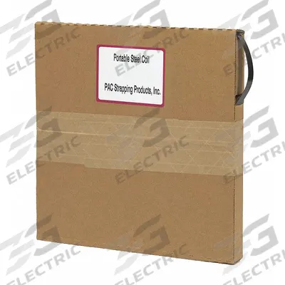 APPROVED VENDOR Steel Strapping: 0.02 in Strapping Thick, 1,180 lb Break Strength, 300 ft Coil Lg - Portable Steel Strapping