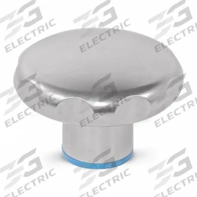 JW WINCO Hand Knob: Fluted, Stainless Steel, M8x1.25 Thread, 0.5938 in Thread Lg - Hygienic Fluted Knobs with Threaded Hole