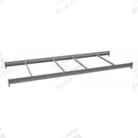 TENNSCO Bulk Storage Deck Level: 96 in x 36 in x 3 5/8 in, 14 ga Beams, 2,150 lb Load Capacity (MPN BPB-96-36). Key specifications — Frame Finish: Epoxy Coated; Frame Material: Steel; Color: Industrial Gray; Includes: (4) 36 in Cross Bars; Brand: TENNSCO.