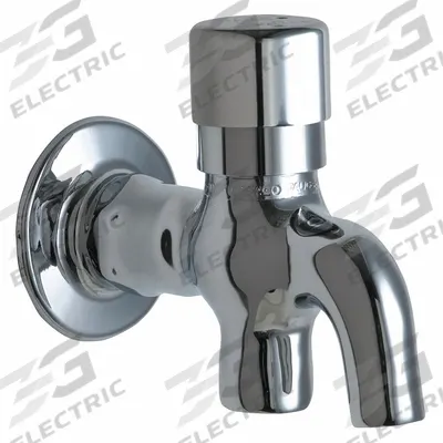 CHICAGO FAUCETS Glass Filler: 324, Single-Post, Brass, Polished Chrome, 1.6 gpm Flow Rate - Glass Fillers